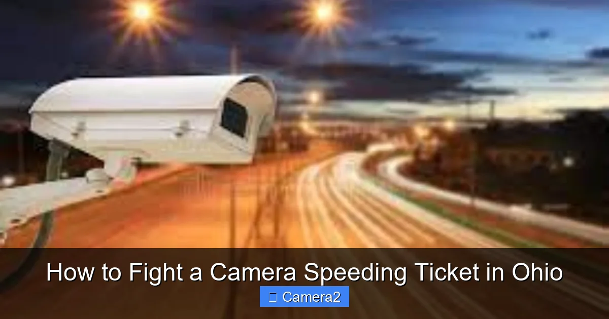 How to Fight a Camera Speeding Ticket in Ohio