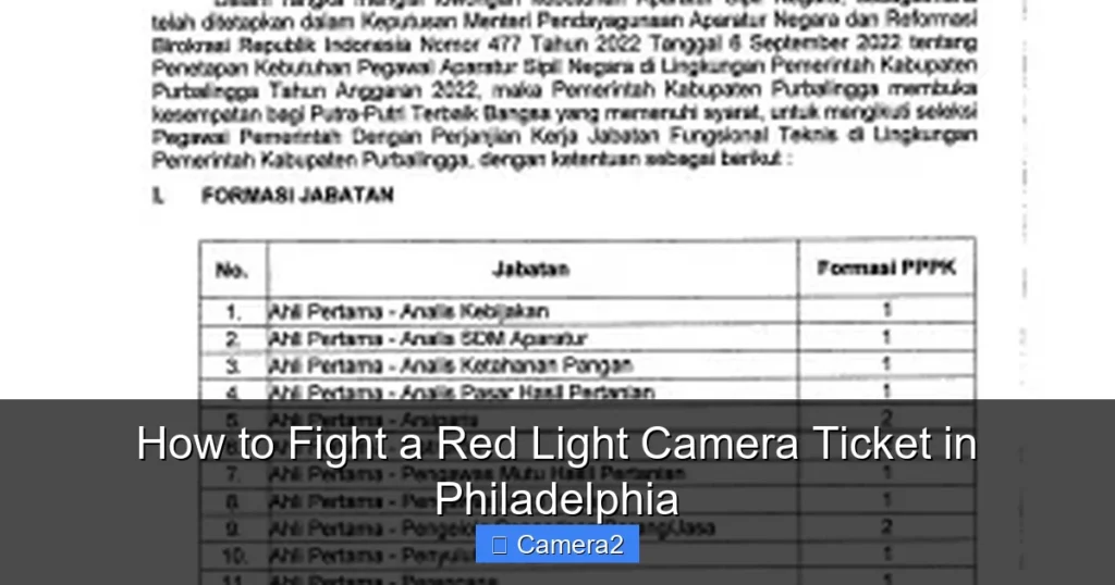 How to Fight a Red Light Camera Ticket in Philadelphia