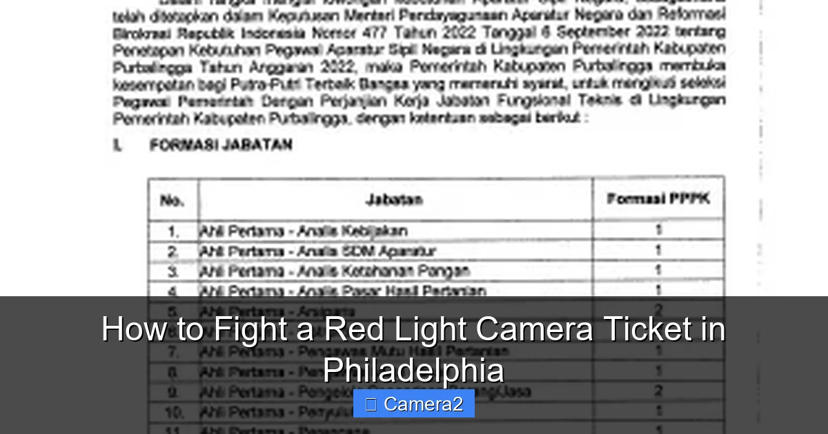 How to Fight a Red Light Camera Ticket in Philadelphia