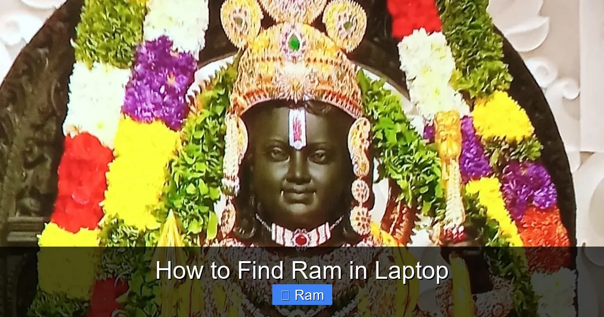 How to Find Ram in Laptop