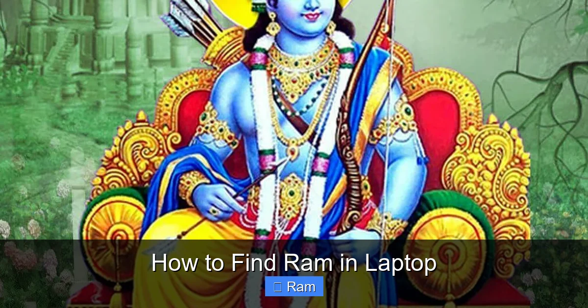 How to Find Ram in Laptop