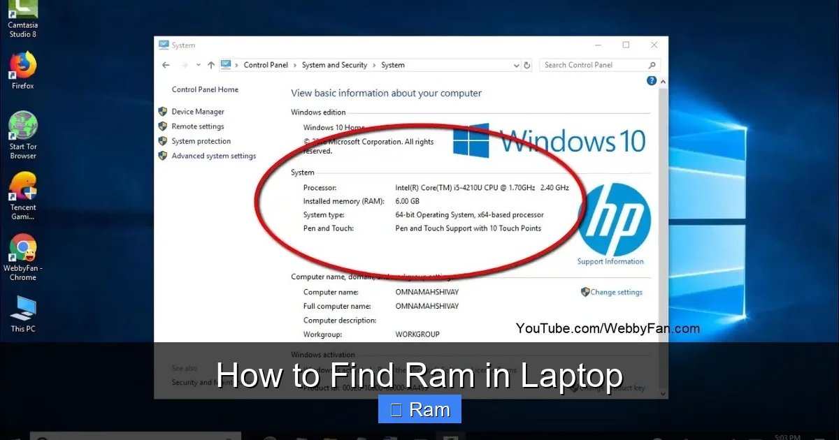 How to Find Ram in Laptop