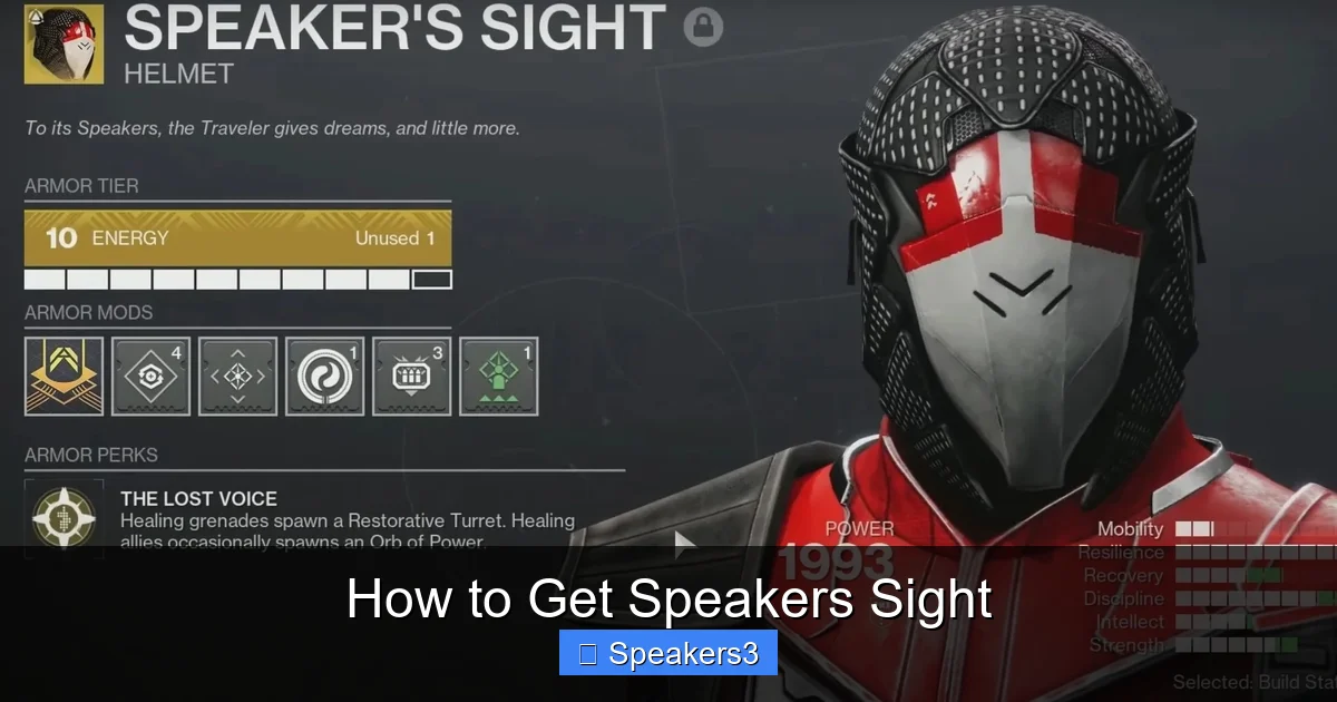 How to Get Speakers Sight