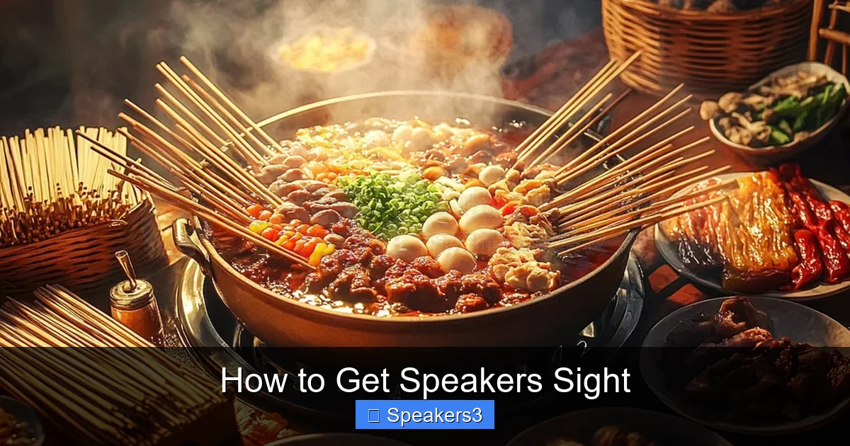 How to Get Speakers Sight
