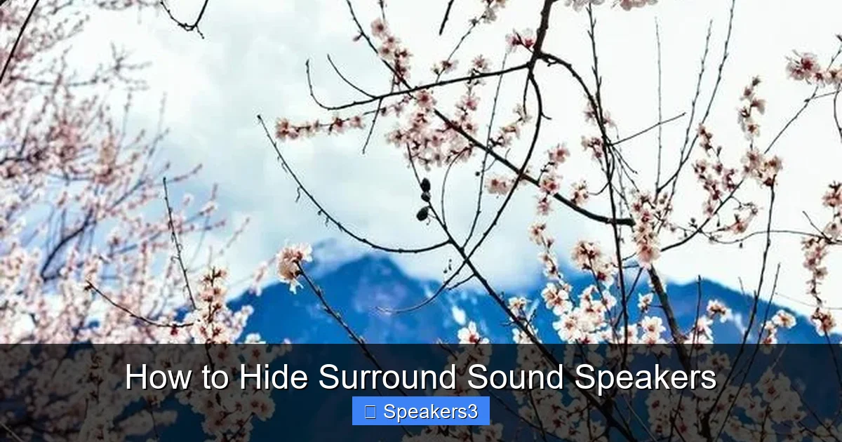 How to Hide Surround Sound Speakers