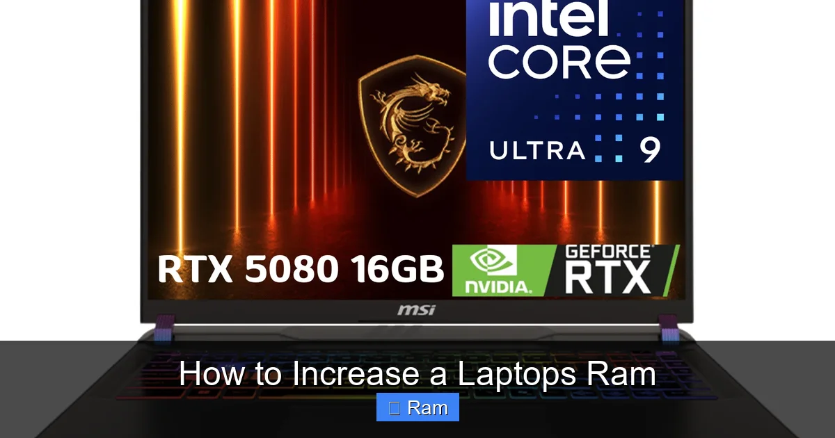 How to Increase a Laptops Ram