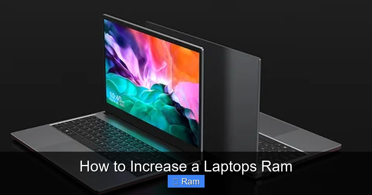 How to Increase a Laptops Ram