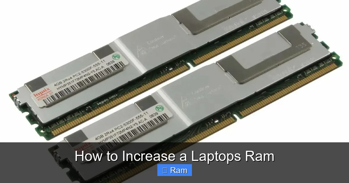 How to Increase a Laptops Ram