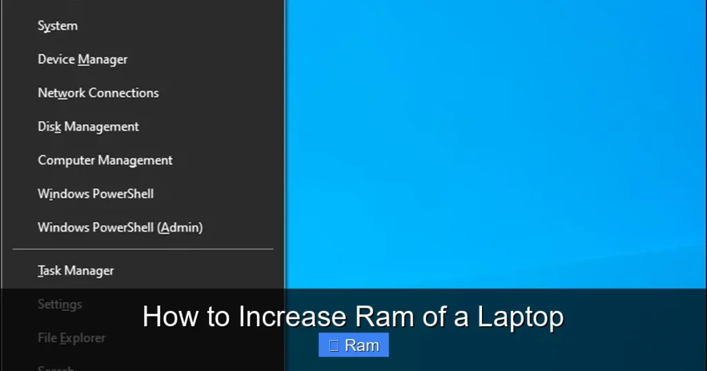 How to Increase Ram of a Laptop