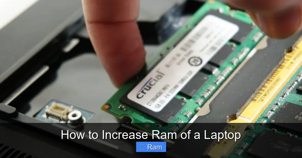 How to Increase Ram of a Laptop