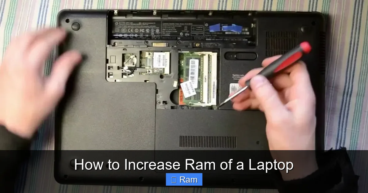 How to Increase Ram of a Laptop
