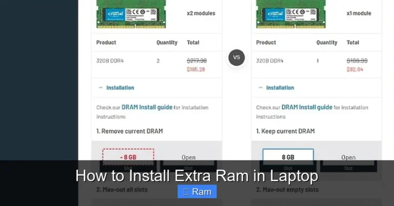 How to Install Extra Ram in Laptop