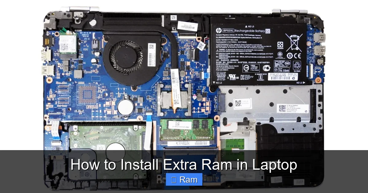 How to Install Extra Ram in Laptop