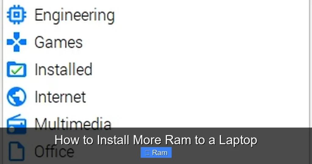 How to Install More Ram to a Laptop