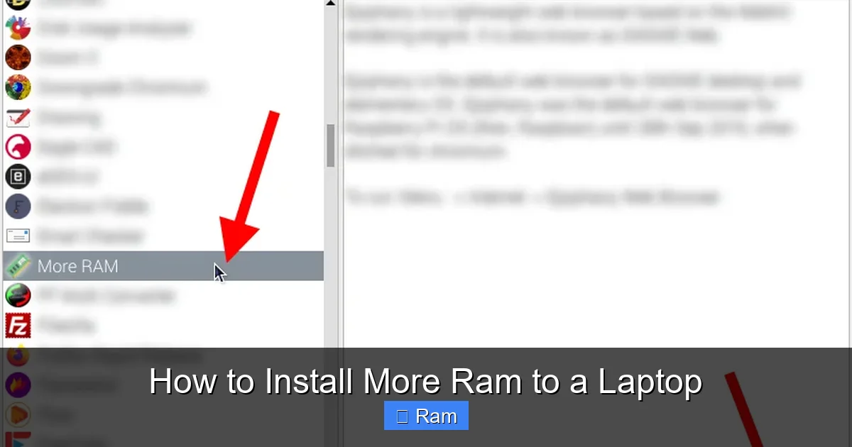 How to Install More Ram to a Laptop