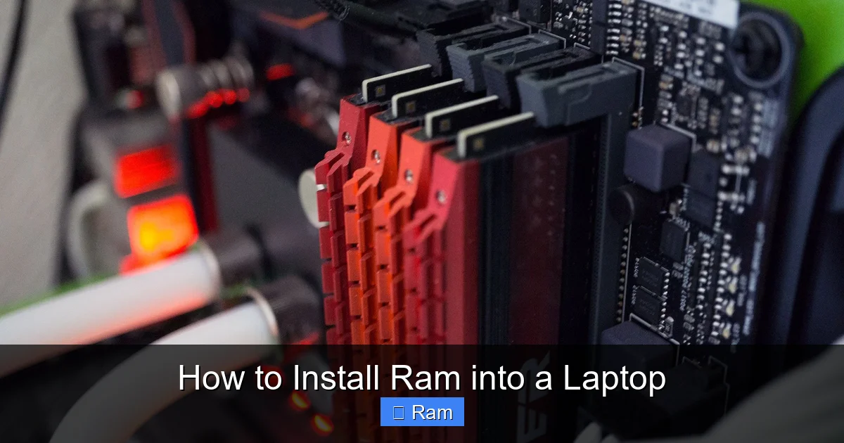 How to Install Ram into a Laptop