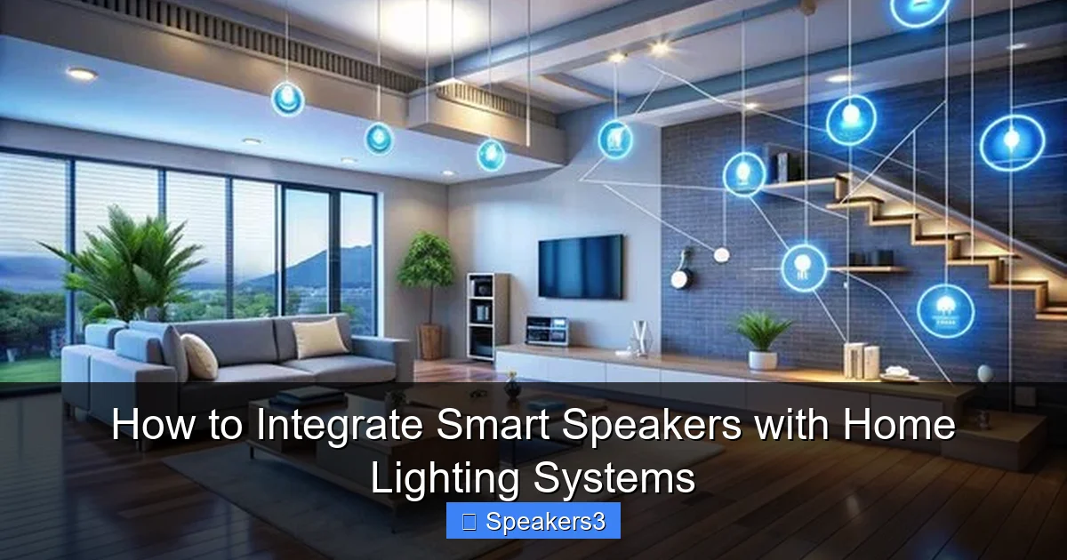 How to Integrate Smart Speakers with Home Lighting Systems
