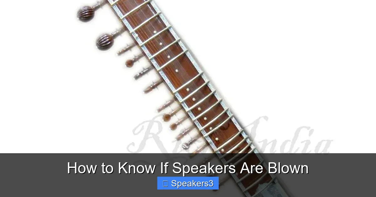 How to Know If Speakers Are Blown