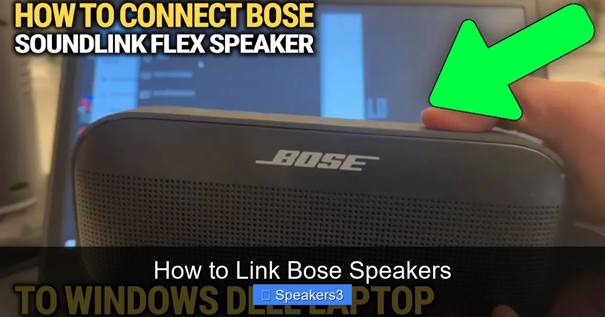 How to Link Bose Speakers