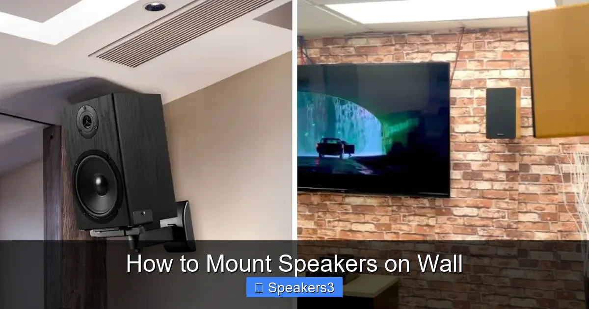 How to Mount Speakers on Wall