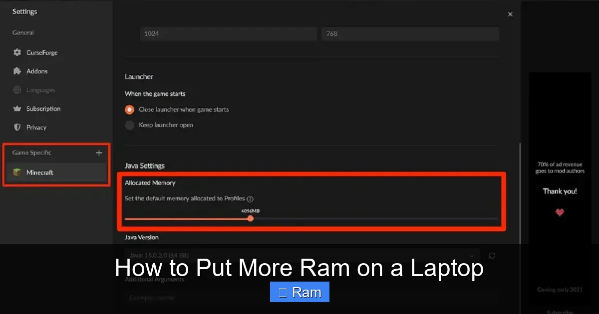 How to Put More Ram on a Laptop