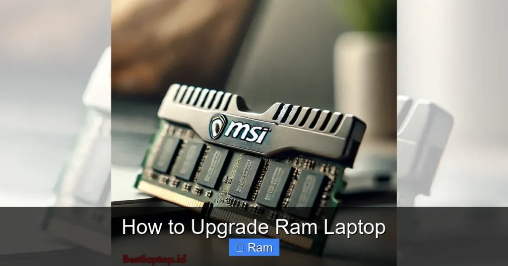 How to Upgrade Ram Laptop