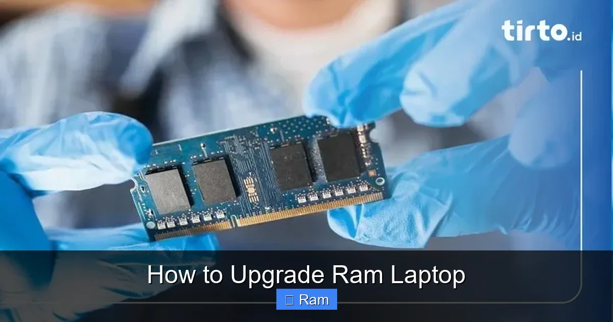 How to Upgrade Ram Laptop