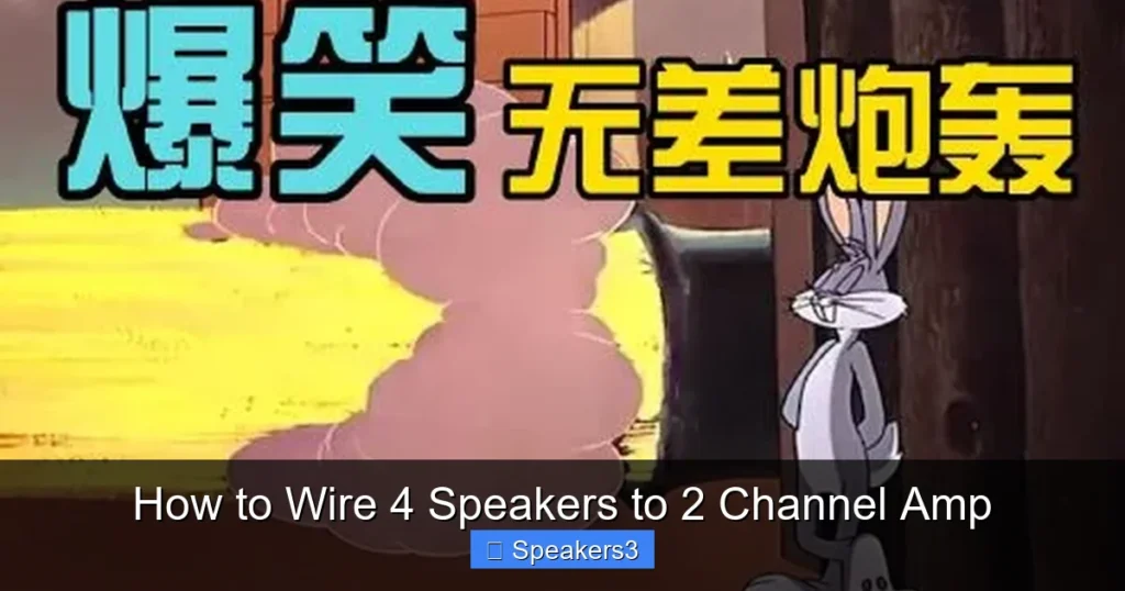 How to Wire 4 Speakers to 2 Channel Amp