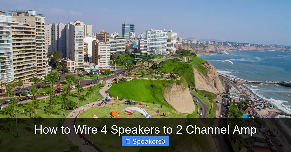 How to Wire 4 Speakers to 2 Channel Amp