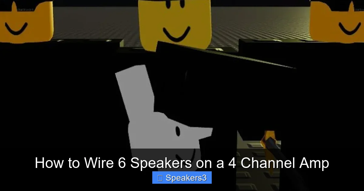 How to Wire 6 Speakers on a 4 Channel Amp