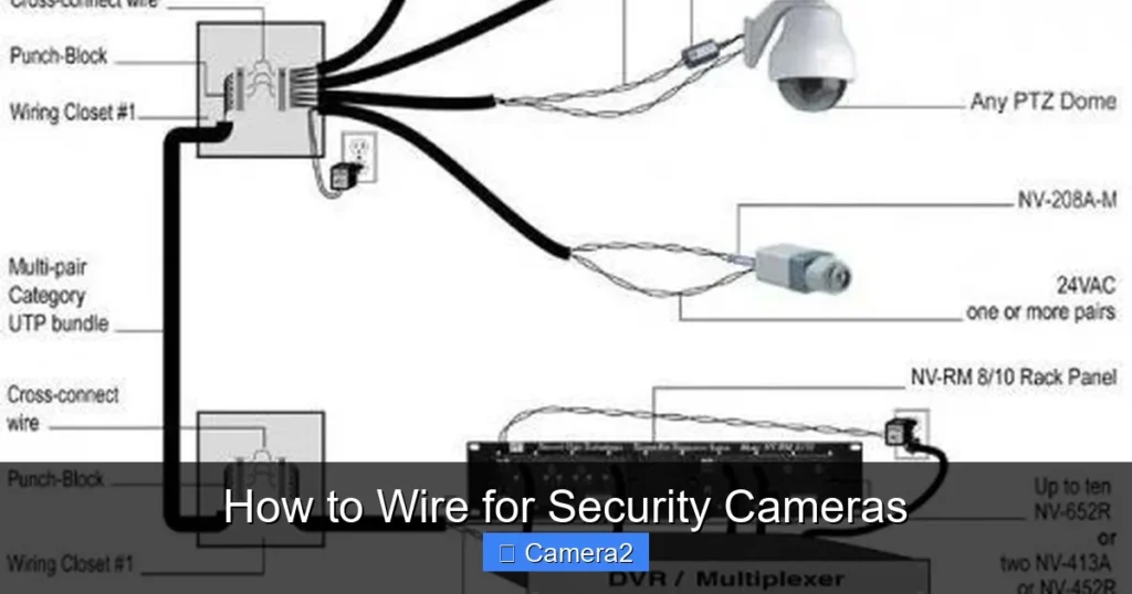 How to Wire for Security Cameras