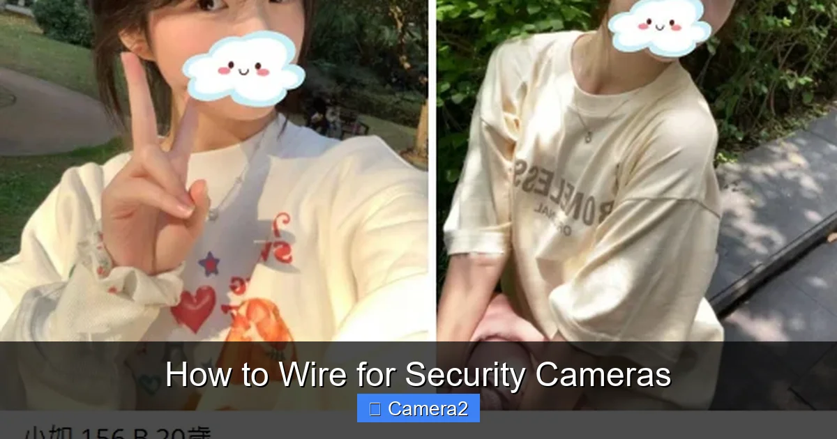 How to Wire for Security Cameras