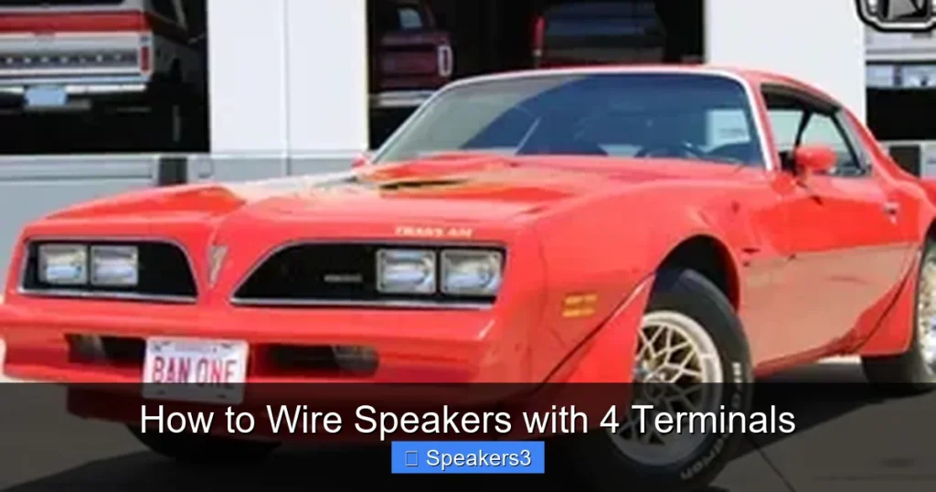 How to Wire Speakers with 4 Terminals