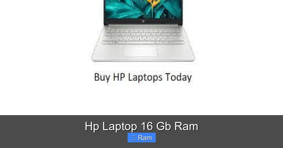 Hp Laptop 16 Gb Ram
