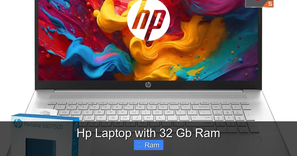 Hp Laptop with 32 Gb Ram