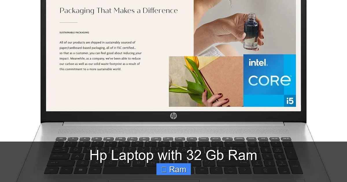 Hp Laptop with 32 Gb Ram