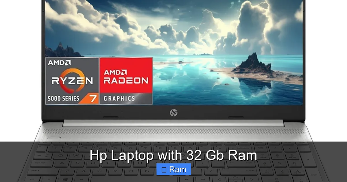 Hp Laptop with 32 Gb Ram