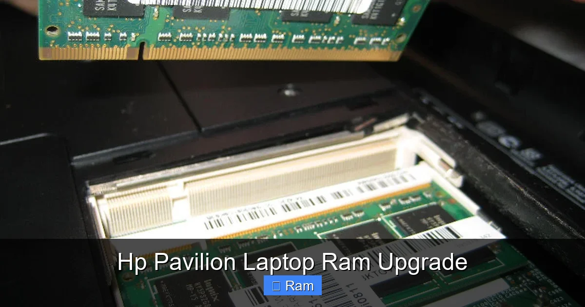 Hp Pavilion Laptop Ram Upgrade