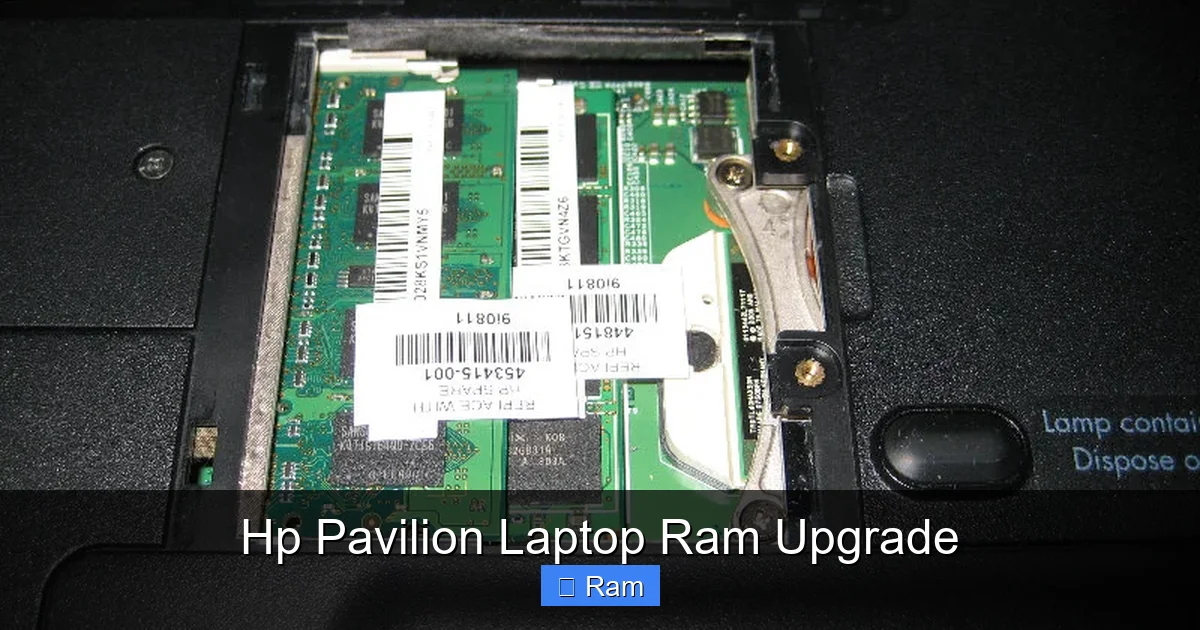 Hp Pavilion Laptop Ram Upgrade
