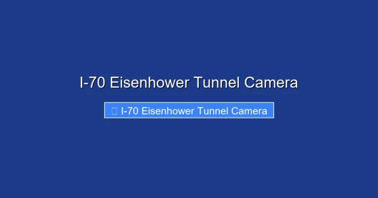 I-70 Eisenhower Tunnel Camera