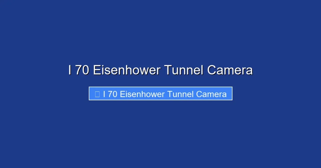 I 70 Eisenhower Tunnel Camera