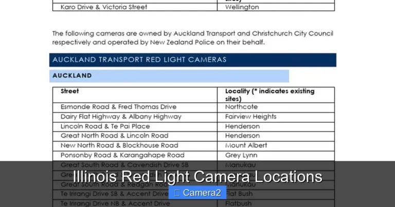 Illinois Red Light Camera Locations
