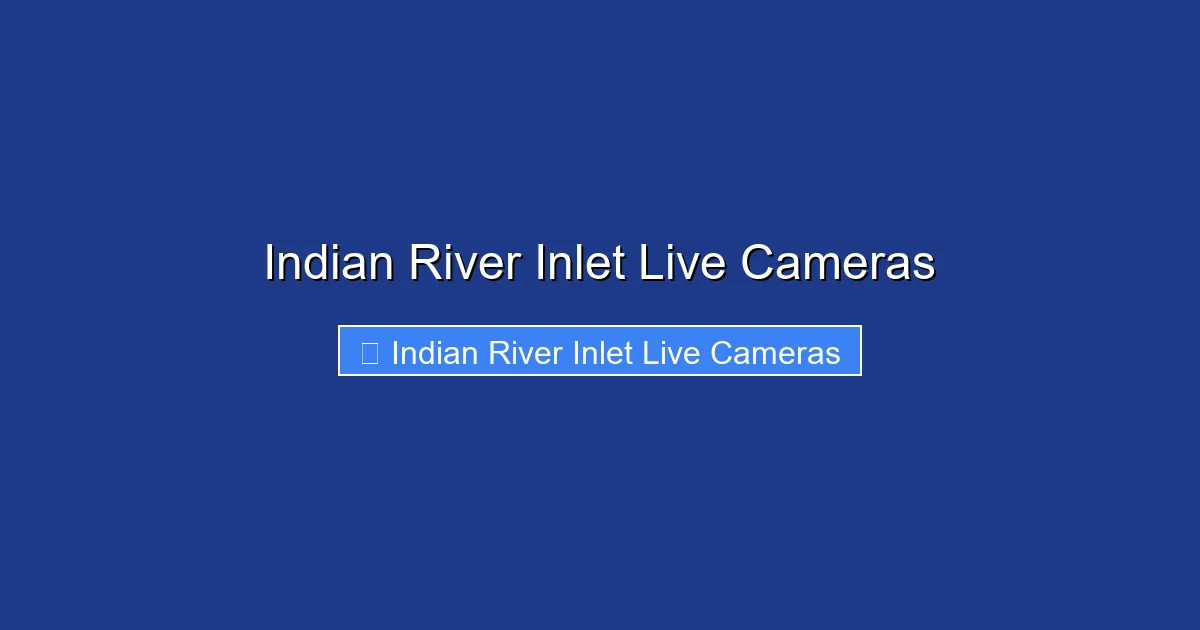 Indian River Inlet Live Cameras