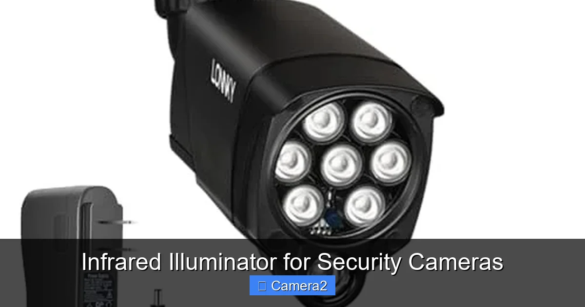 Infrared Illuminator for Security Cameras
