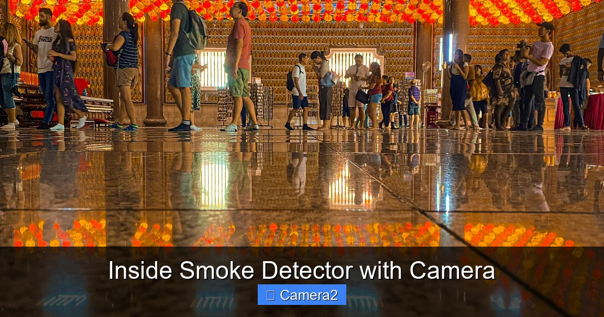 Inside Smoke Detector with Camera