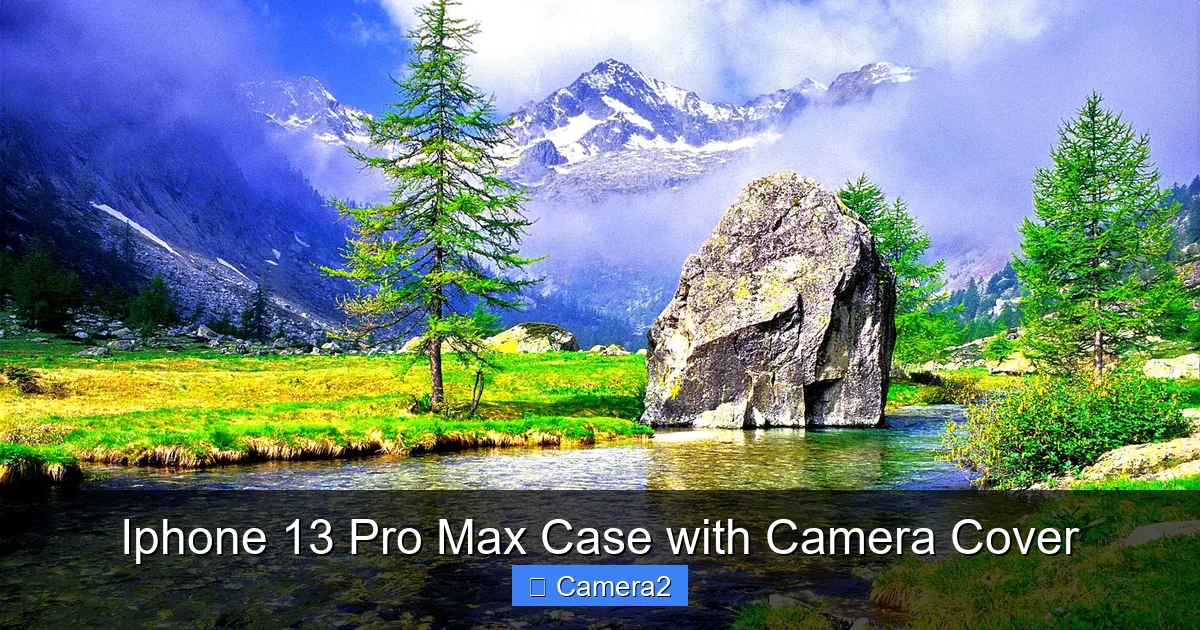 Iphone 13 Pro Max Case with Camera Cover