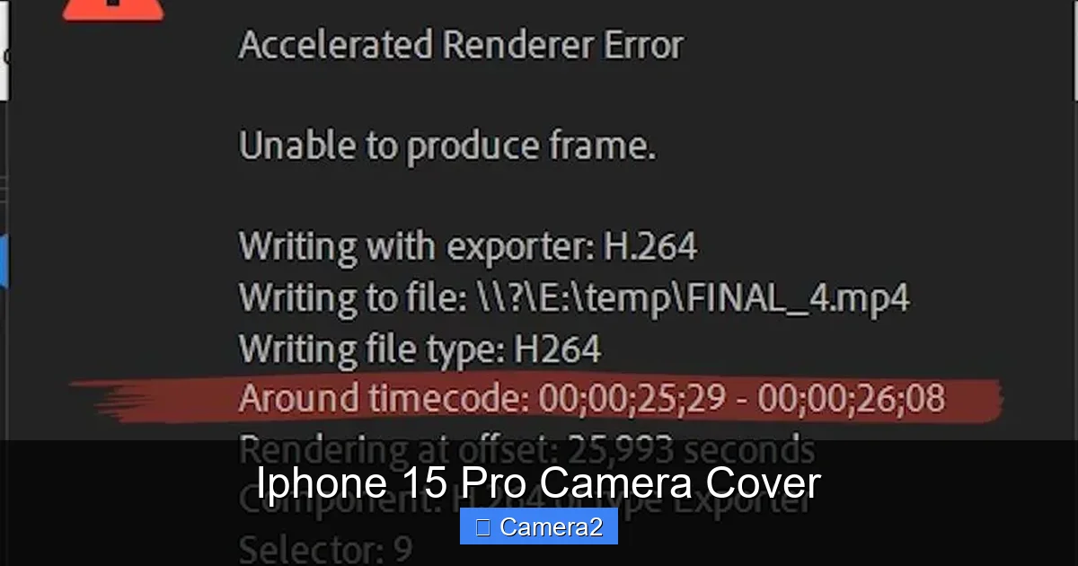 Iphone 15 Pro Camera Cover