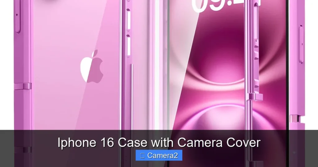 Iphone 16 Case with Camera Cover
