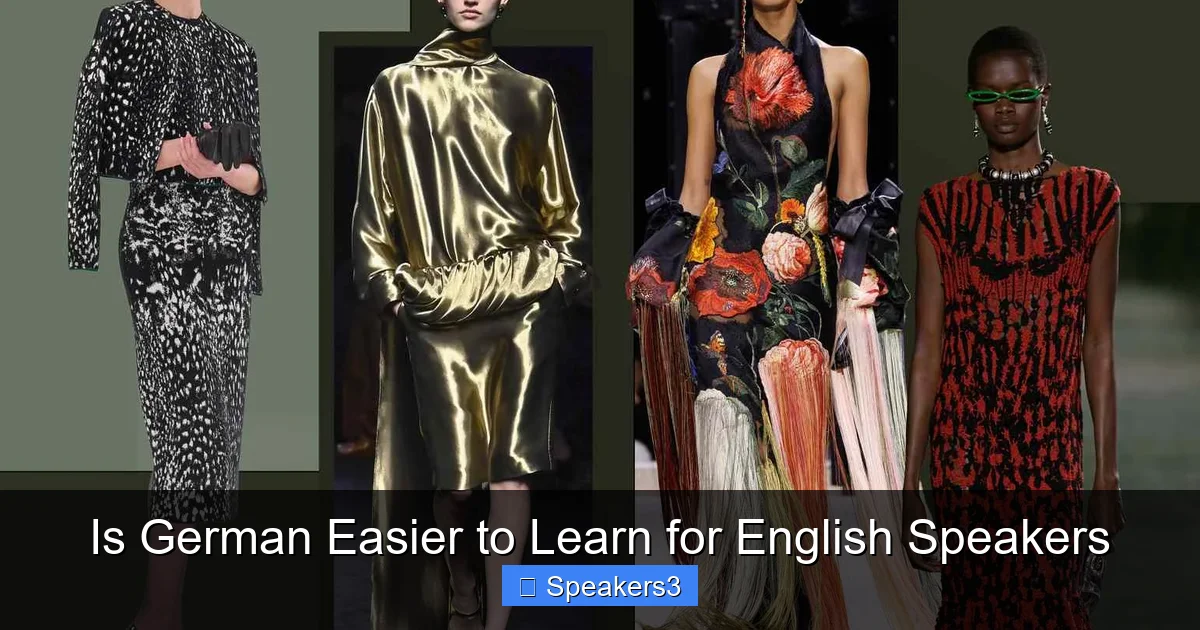 Is German Easier to Learn for English Speakers