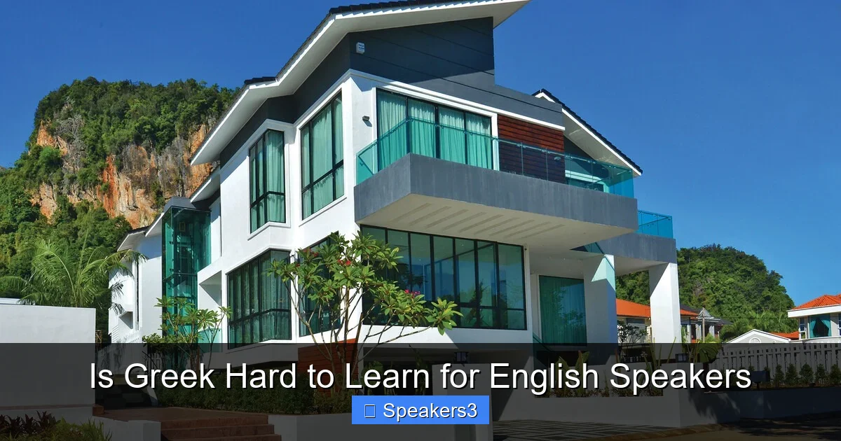 Is Greek Hard to Learn for English Speakers